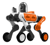 輔助偵察四足機(jī)器狗（輪足，【MESH防爆自組網(wǎng)基站、防爆布撒式自組網(wǎng)拋投裝置、四合一多功能模塊（喊話(huà)+照明+警示+拾音）、防爆多參數(shù)測(cè)定器（10種氣體）、防爆雙向?qū)χv模塊 】）