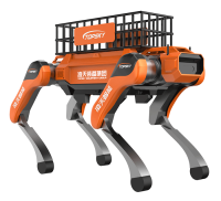 輔助運(yùn)輸四足機(jī)器狗（40kg超級(jí)大狗，第6代，高強(qiáng)度載物框+伴隨功能+自探索式導(dǎo)航系統(tǒng)+自組網(wǎng)+云管理平臺(tái)）